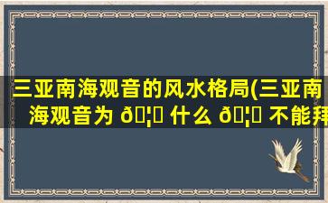 三亚南海观音的风水格局(三亚南海观音为 🦄 什么 🦋 不能拜)